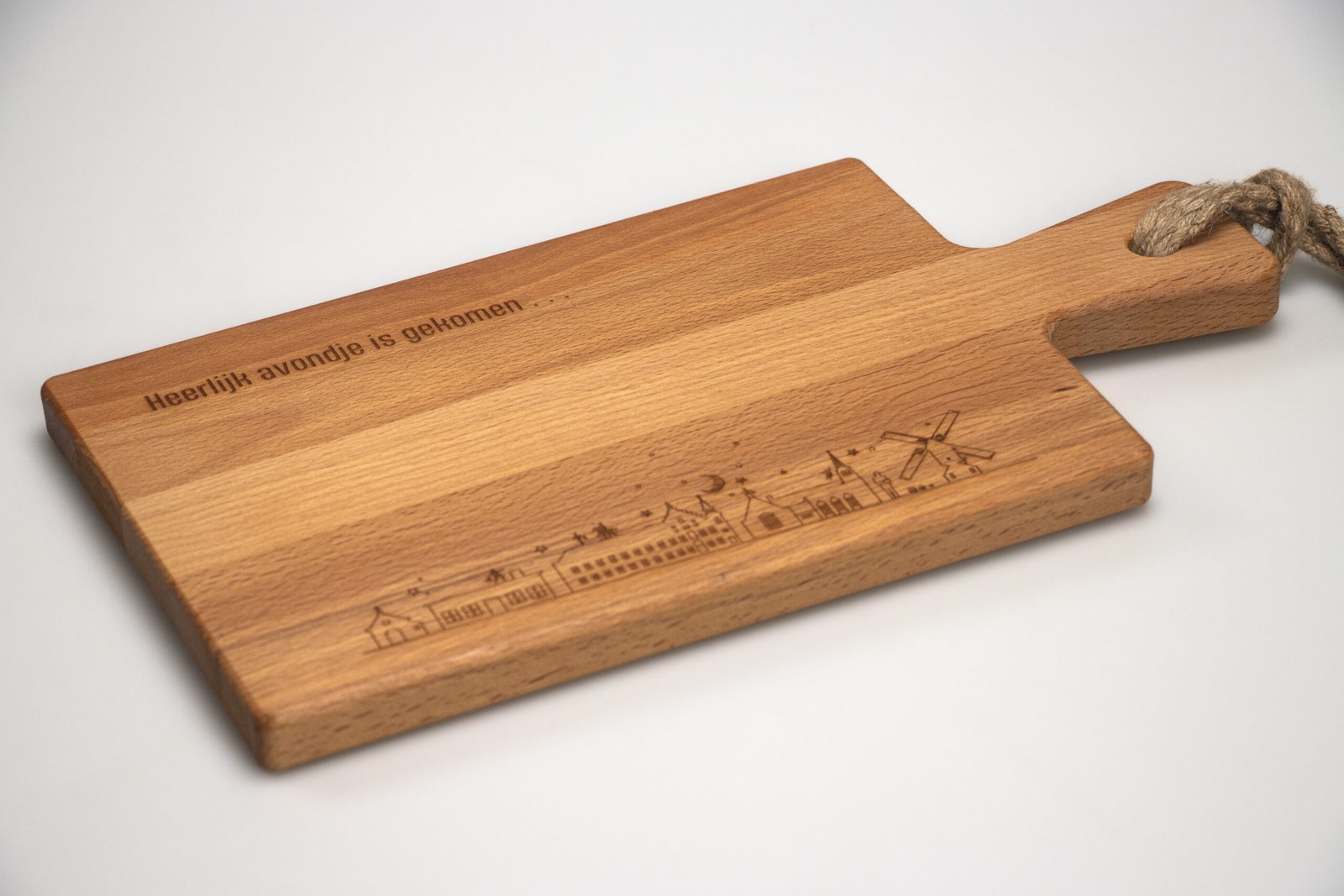 Borrelplank met gravure - Heerlijkavondje