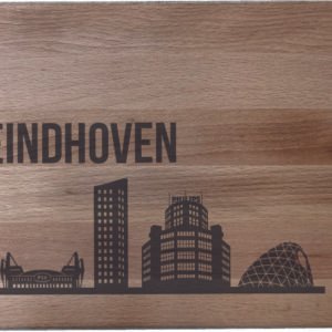 Borrelplank met skyline gravure - Eindhoven